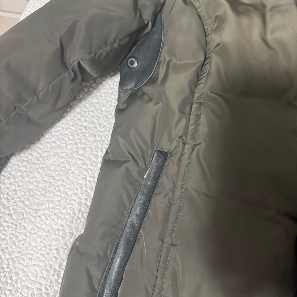 RUDSAK Khaki Puffer Jacket with Fur Hood - Picture 4 of 7